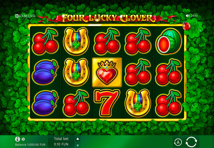 Four Lucky Clover				 Pokie