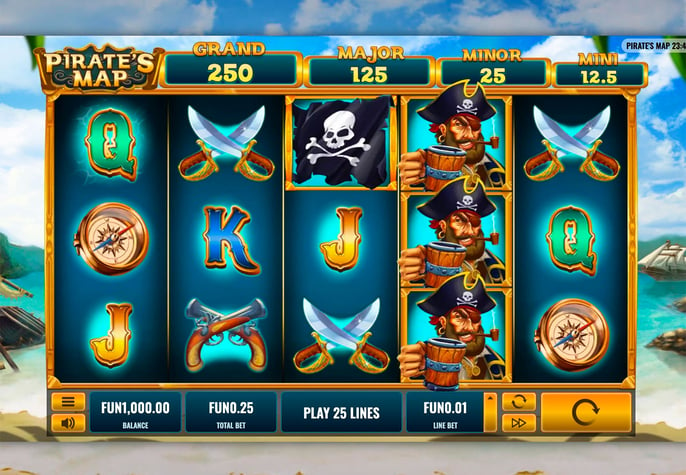 Pirate’s Map				 Pokie