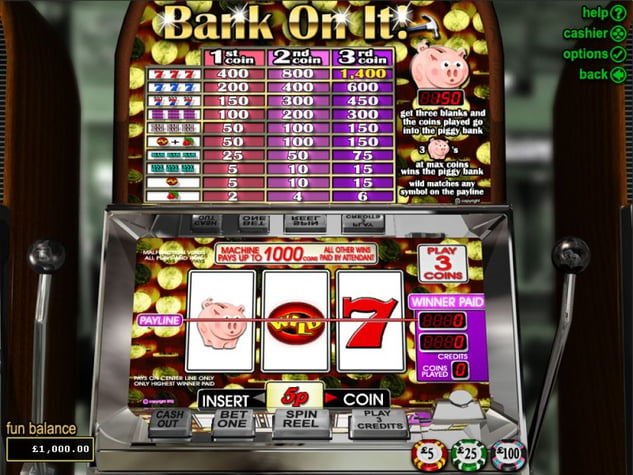 Bank on it				 Pokie