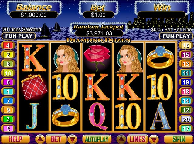 Diamond Dozen				 Pokie