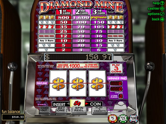 Diamond Mine				 Pokie