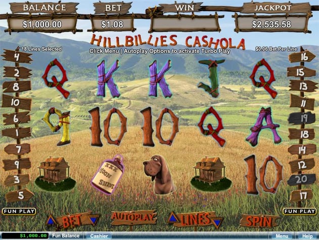 Hillbillies Cashola				 Pokie