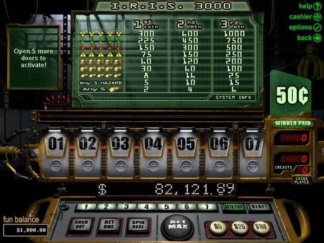 I.R.I.S 3000				 Pokie