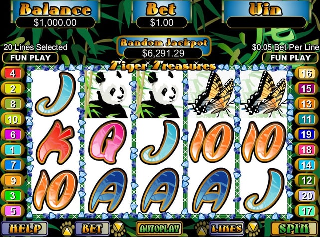 Tiger Treasure				 Pokie