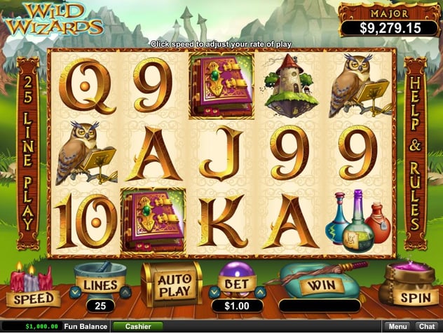 Wild Wizards				 Pokie